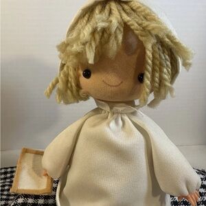 Vintage Nurse Doll Music Box  From Schmid plays Spoonful of sugar  8”